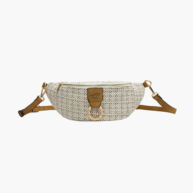 Ceinture banane  Shai camel <span itemprop=