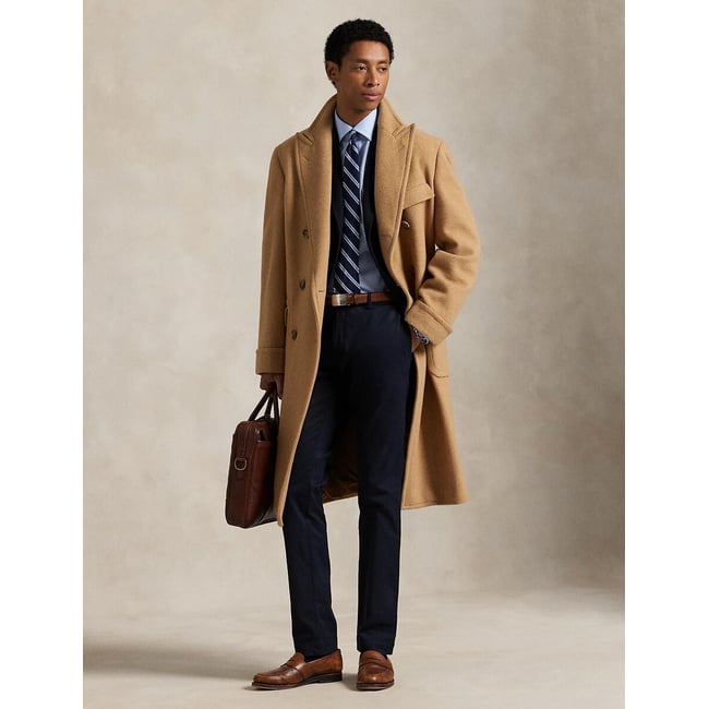 Cotton Twill Slim Fit Trousers, navy blue, POLO RALPH LAUREN
