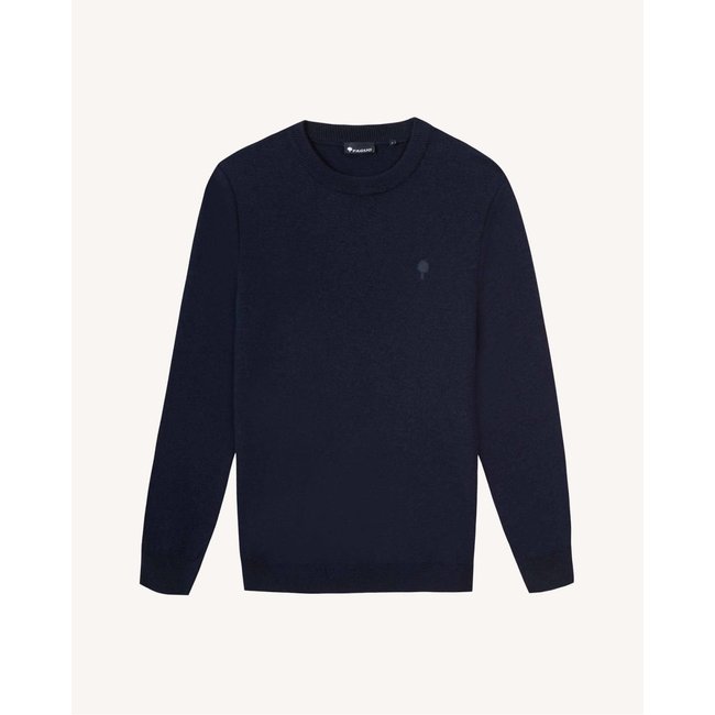 Pull laine MARIGNE MARIGNE bleu marine <span itemprop=