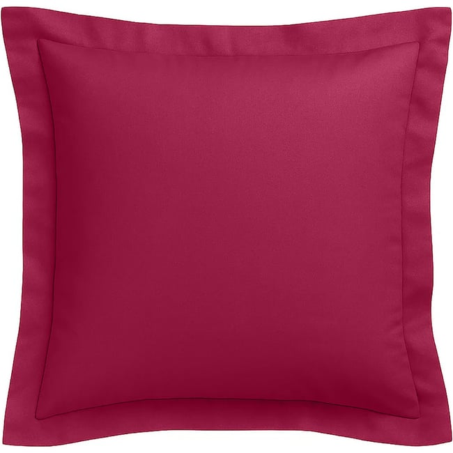 Taie d'oreiller 100% coton uni myrtille <span itemprop=