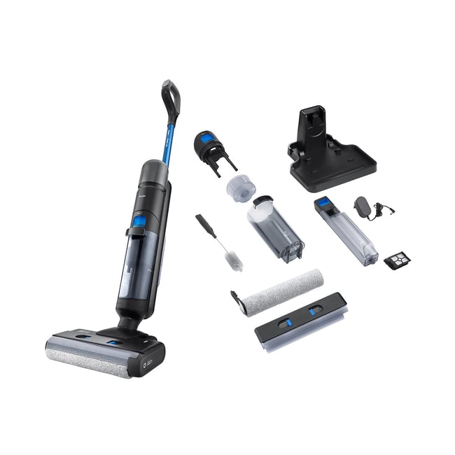 Aspirador Vertical Sem Fios Aqualine Clean&Go 1691FL, FLAMA preto  <span itemprop=