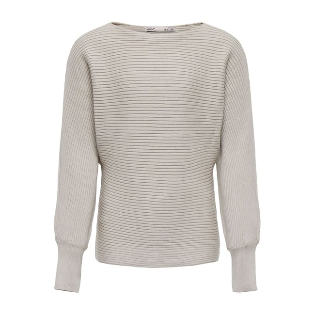 Pull ONLY ONLATIA - Maille Rayures - Viscose/Polyamide - Manches Longues Col Rond