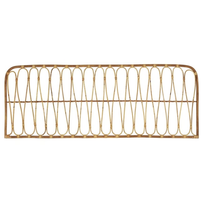 Tête de lit rotin Couleur bois clair <span itemprop=