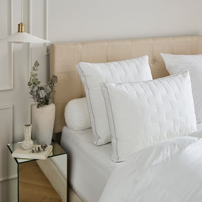Oreiller Normann - Moelleux Couleur blanc <span itemprop=