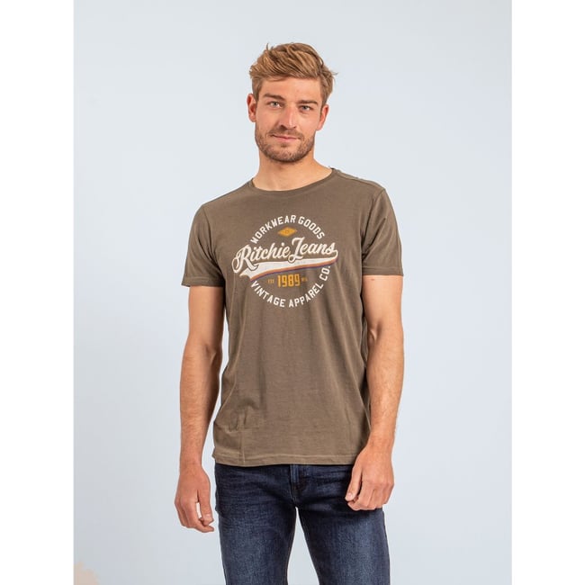 T-shirt Col Rond Pur Coton Jonak - RITCHIE