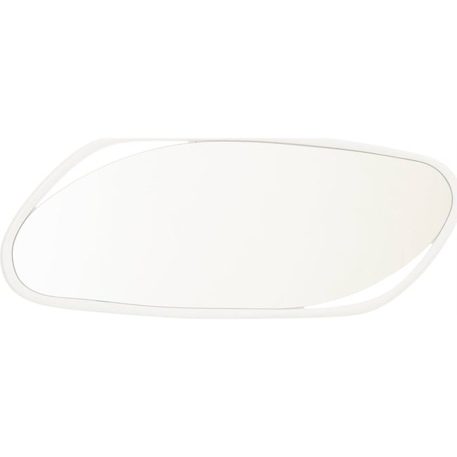 Miroir mural irrégulier Couleur blanc <span itemprop=