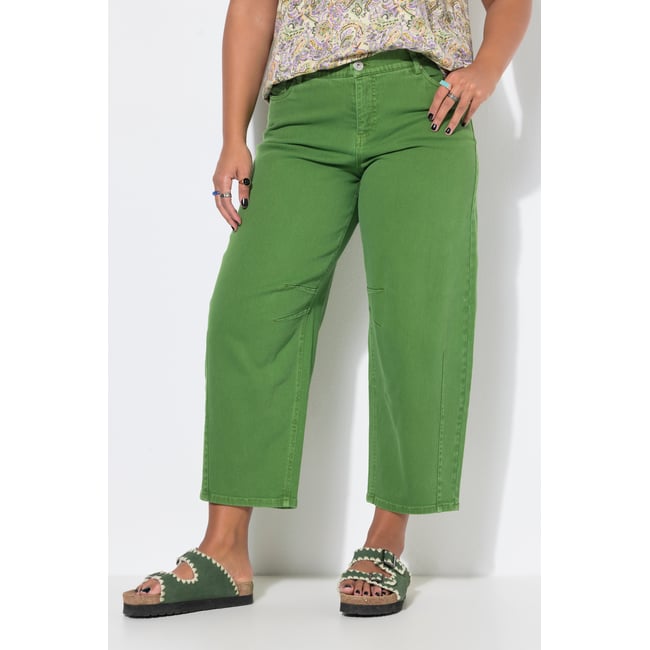 Jeans Barrel, jambe ballon, style vintage cactus <span itemprop=