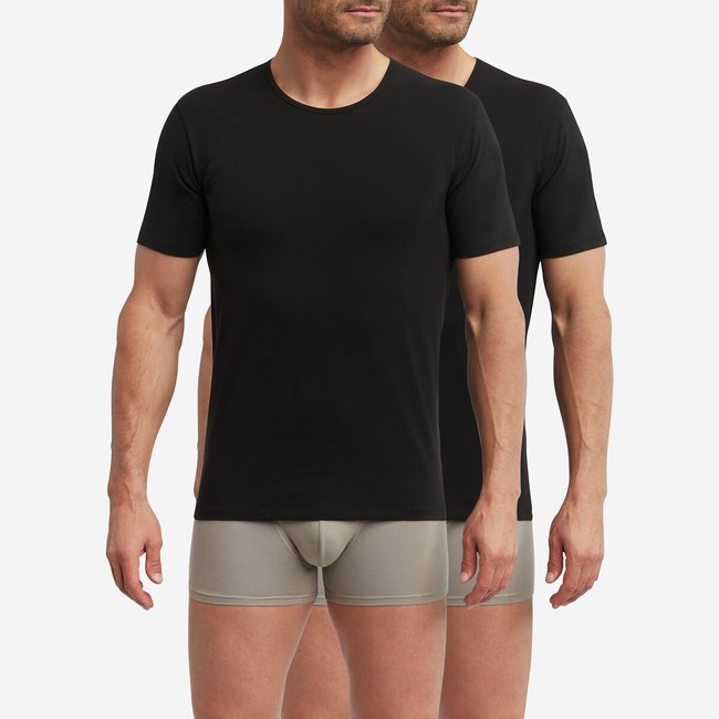 Confezione da 2 t-shirt girocollo Regul'Activ nero DIM