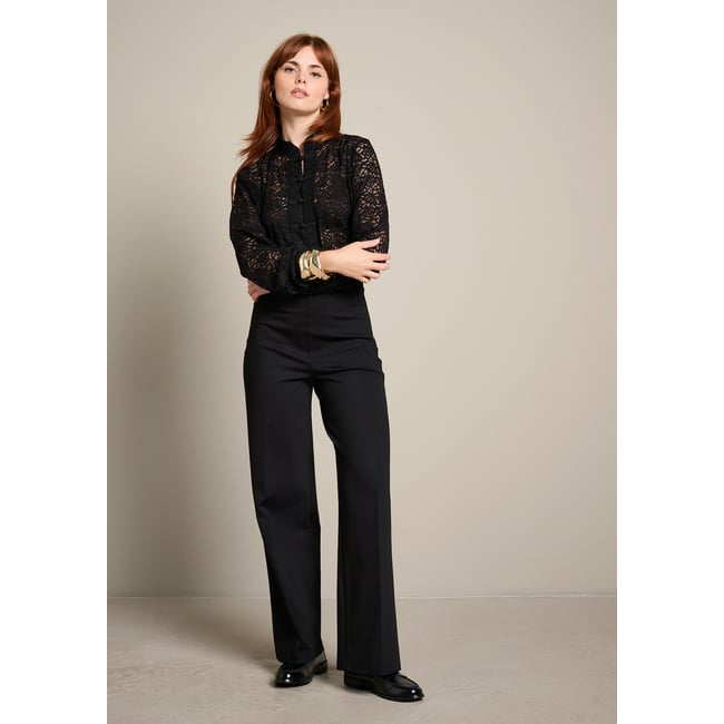 Pantalon large zippé côté - LOLALIZA
