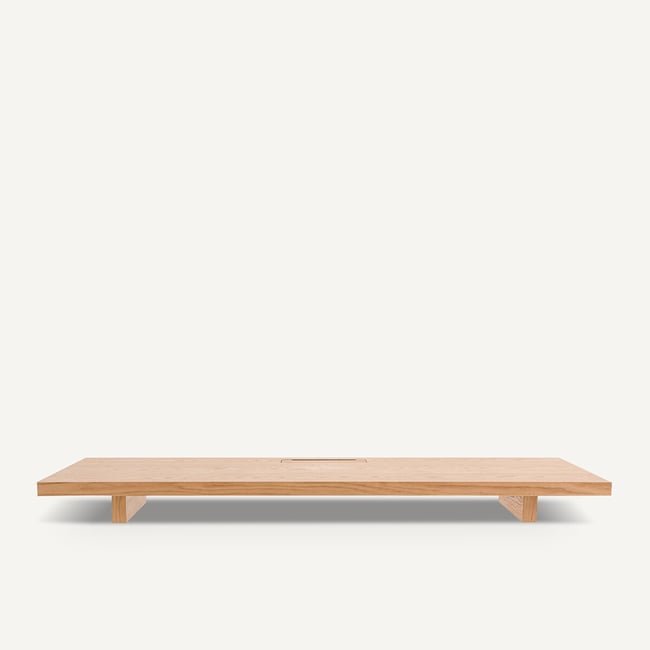 Plateau de bureau en plaqué chêne L200, Mikube chêne naturel <span itemprop=