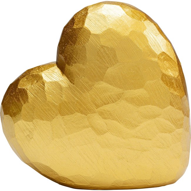 Déco coeur doré Couleur or <span itemprop=