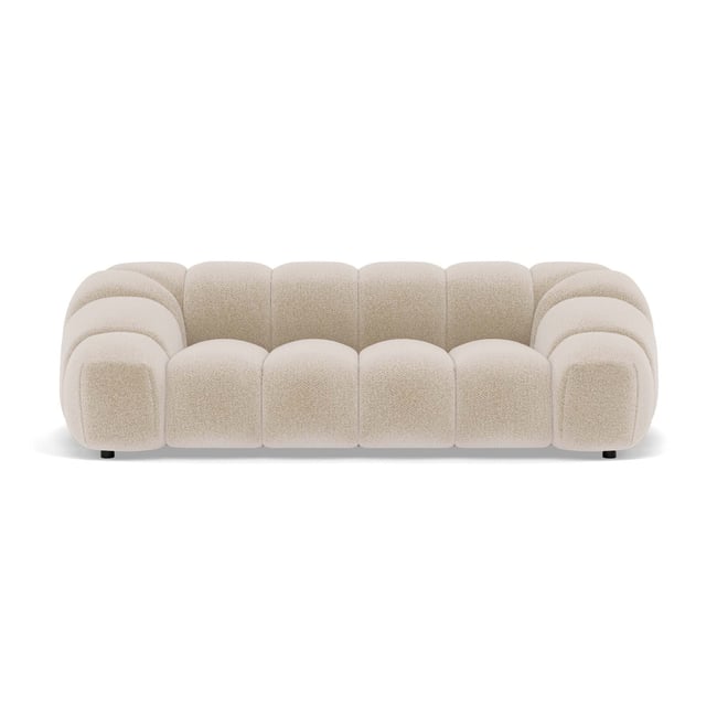 Canapé en velours texturé style contemporain, AVA - BEST MOBILIER