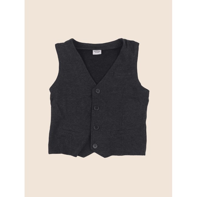 Gilet - Très bon état gris <span itemprop=