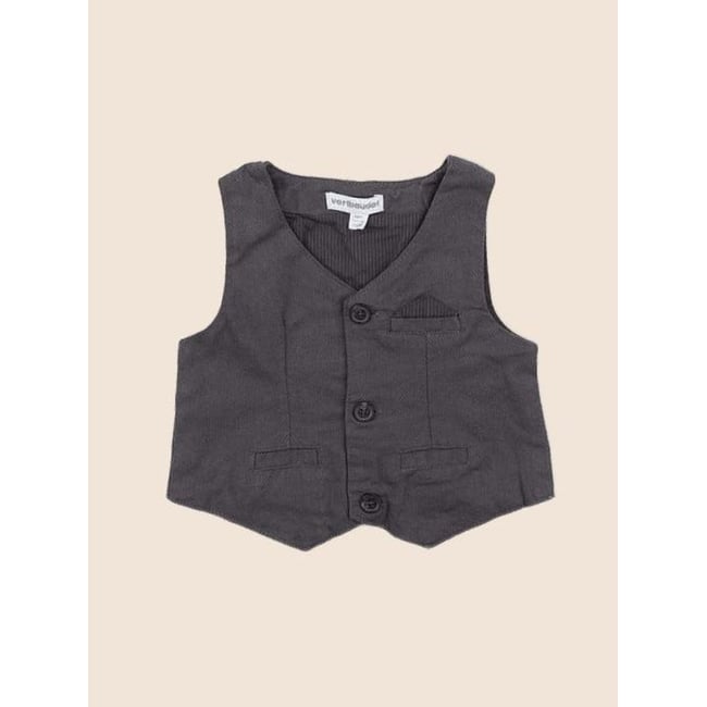 Gilet - Très bon état gris <span itemprop=