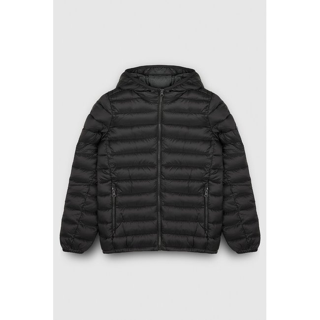 Hooded Padded Jacket, coal black, TEDDY SMITH