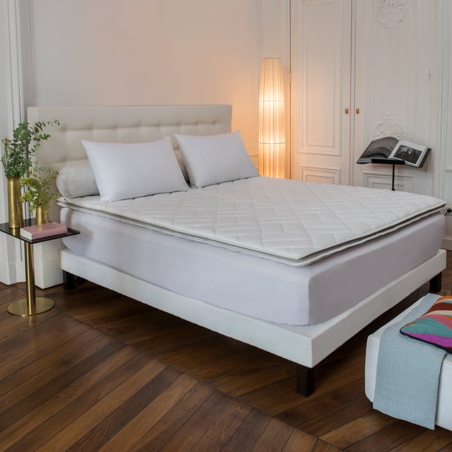 Surmatelas Luxe à mémoire de forme Couleur blanc <span itemprop=