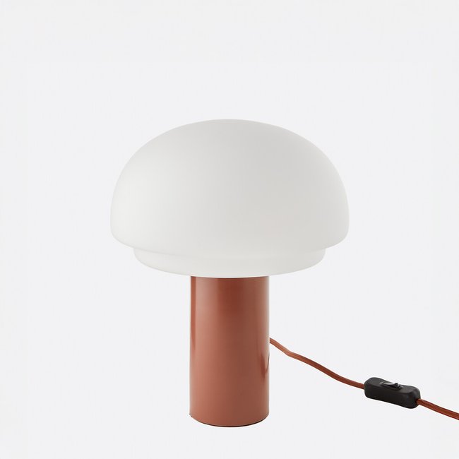 Lampe opaline et métal fer H27,5 Agathilda - LA REDOUTE INTERIEURS