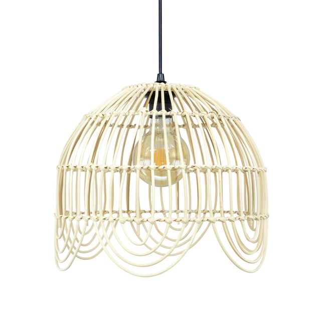 Suspension en rotin moyen modèle , PALMITE Couleur naturel <span itemprop=