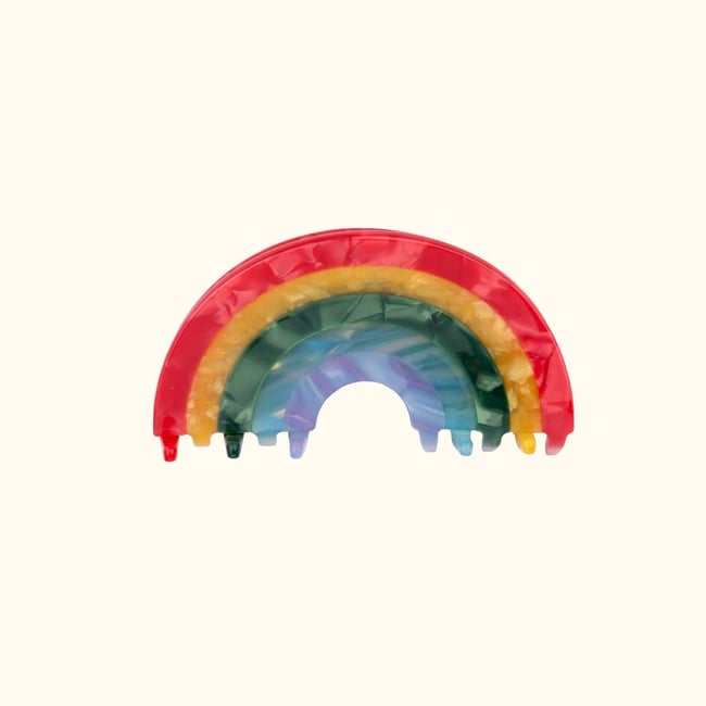 Pince à cheveux ARC-EN-CIEL multicolore <span itemprop=