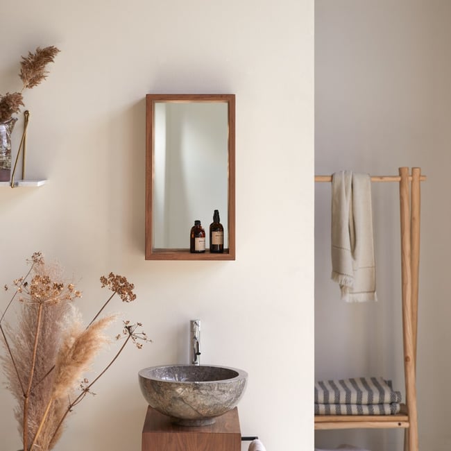 Miroir, STELLE Couleur marron <span itemprop=