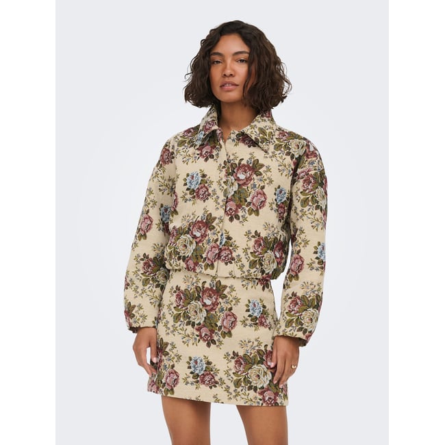 Veste blanche - crème brûlée <span itemprop=