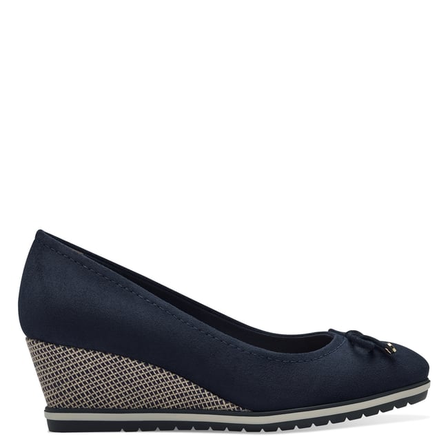 Escarpins Compensés Pull And Bear Bleu - Pointure 37 - Synthétique - Très Bon état