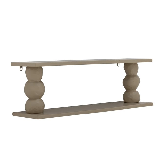 Etagère murale bois  Solan Couleur marron clair <span itemprop=