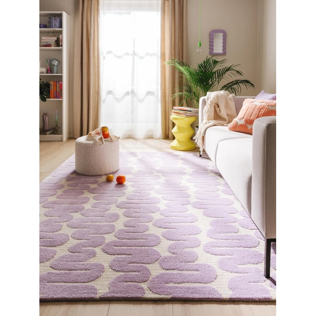 Tapis ALLY Couleur mauve <span itemprop=