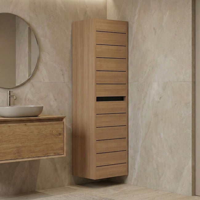 Шкаф для ванной, Ricato / Рикато ореховый SO'HOME