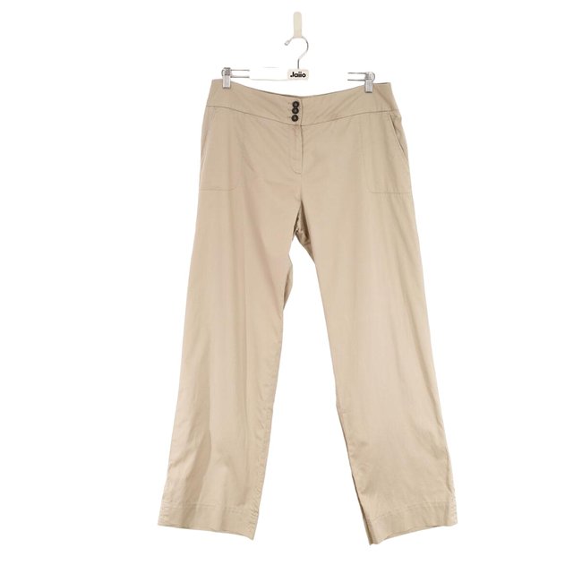Pantalon droit en coton - Très Bon État beige <span itemprop=