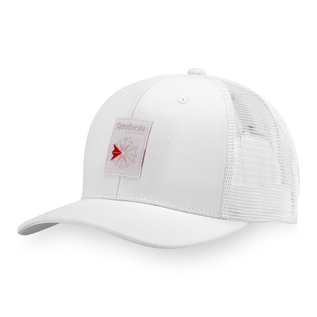 Casquette Trucker VECTOR blanc/rouge <span itemprop=