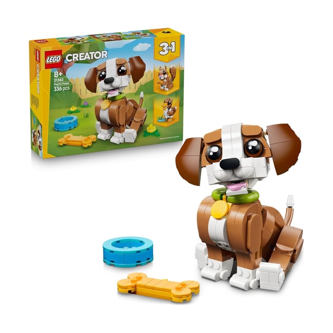 Creator Les adorables animaux : le chiot joueur multicolore <span itemprop=