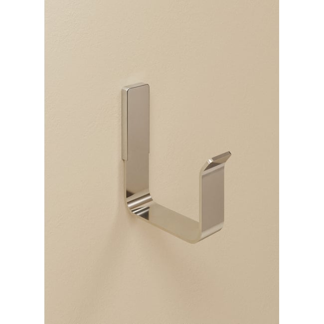 Porte Serviette Anneau mural avec vis ou adhésif LINE Couleur chrome <span itemprop=
