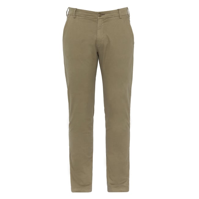 Pantalon chino surteint. kaki clair <span itemprop=