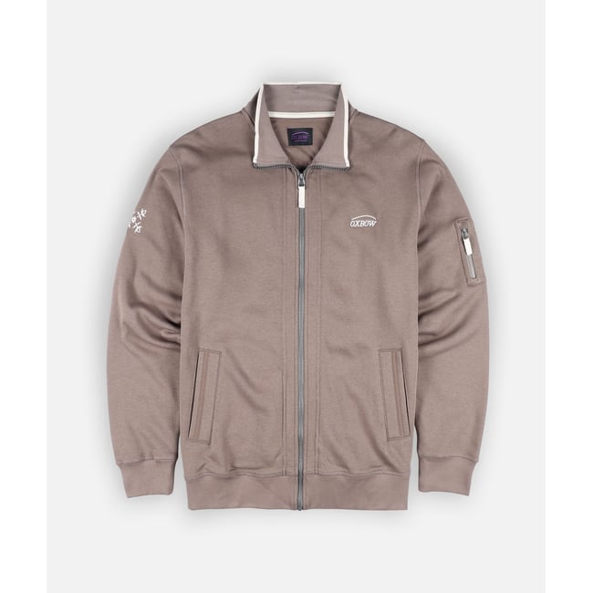 Sweat zippé SALTCOATS pebble <span itemprop=