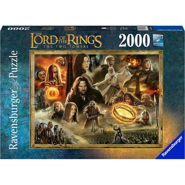 Puzzle 2000 pièces - Les Deux Tours / Le Seigneur des anneaux - RAVENSBURGER