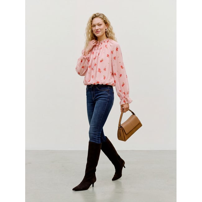 Blouse rose - chintz rose 1 <span itemprop=
