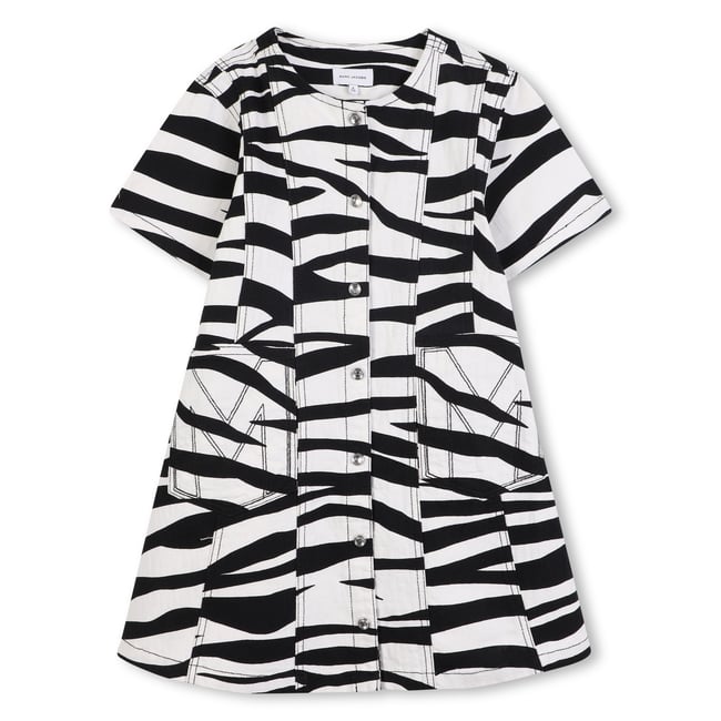 Robe Jacquard en sergé black <span itemprop=