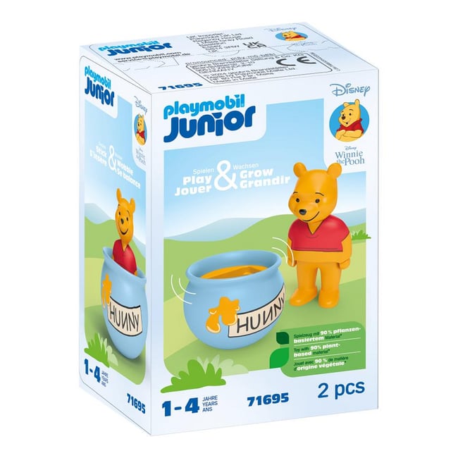 71695 - Winnie l'ourson et culbuto pot de miel vert <span itemprop=
