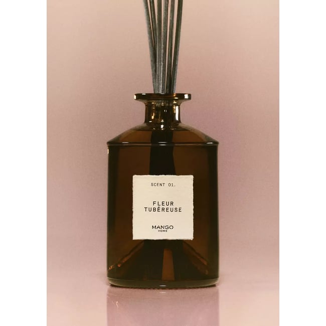Diffuseur de parfum mikado FLEUR TUBÉROSE 500 ml Couleur marron <span itemprop=
