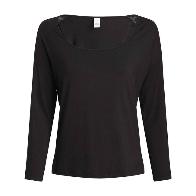 Intrinsic Sleep Pyjama Top with Long Sleeves, black, CALVIN KLEIN UNDERWEAR