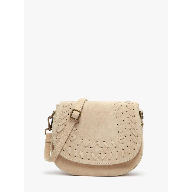 Sac bandoulière Velvet cuir larice <span itemprop=