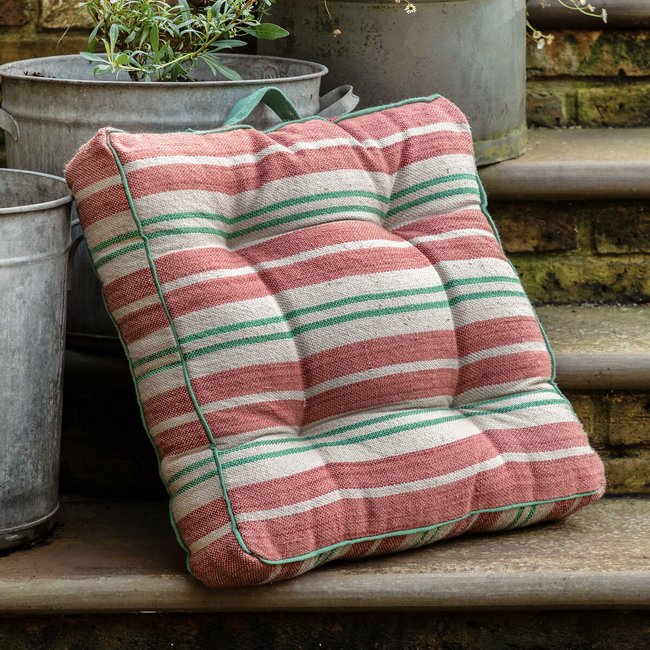 Soren Stripe Woven Floor Cushion - SO'HOME