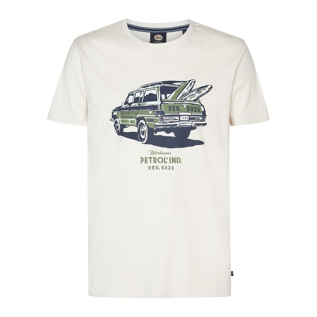 T-shirt com logótipo cru <span itemprop=