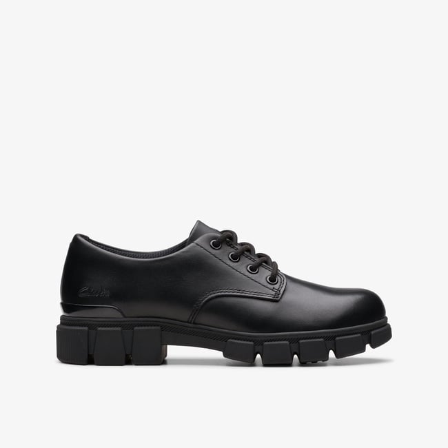 Derbies Cuir Coupe Large EVEN LACE K - CLARKS