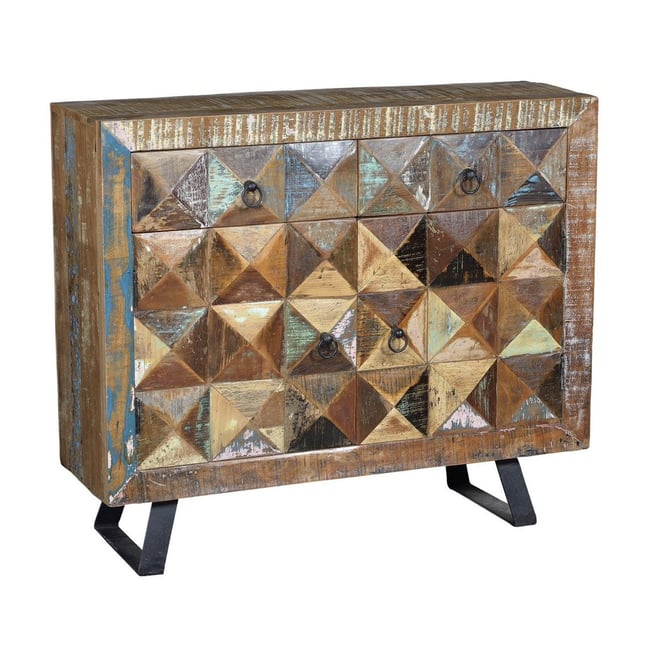 Buffet 2 tiroirs - DRISELLA Couleur marron <span itemprop=