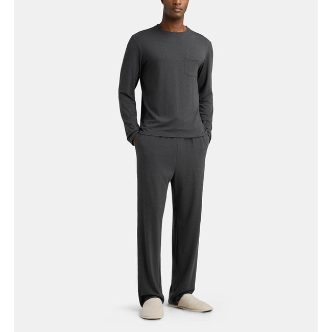 Pyjama long dood gris foncé <span itemprop=