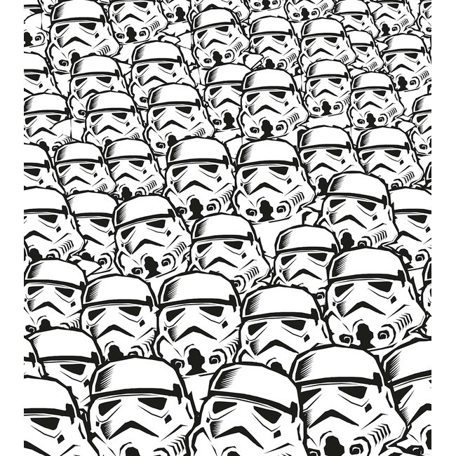 Papier peint Komar - Star Wars Stormtrooper Swarm - 250 x 280 cm Couleur noir <span itemprop=