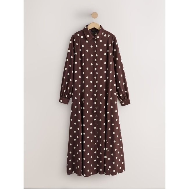 Robe chemise mi-longue à manches longues - NEXT