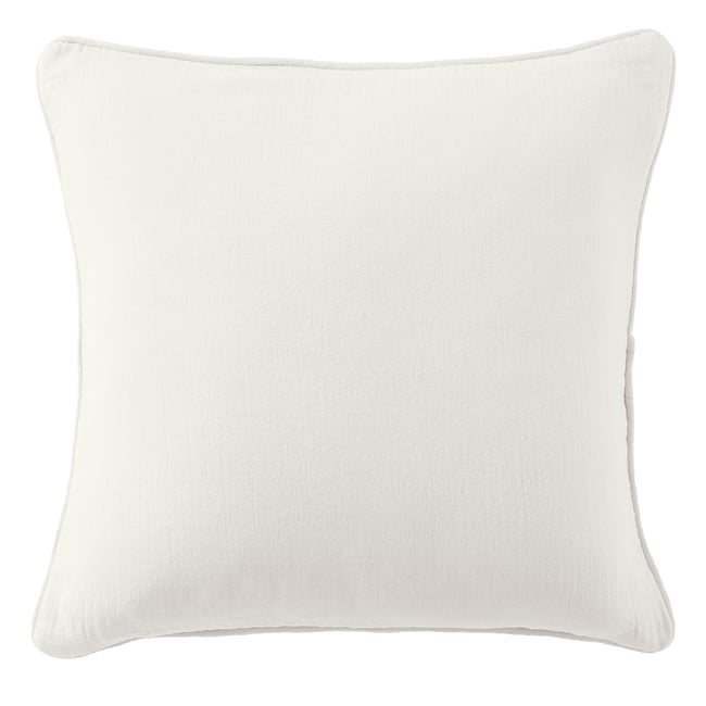 Coussin carré déhoussable 45x45 cm Gaze de Coton Terra Chantilly chantilly <span itemprop=